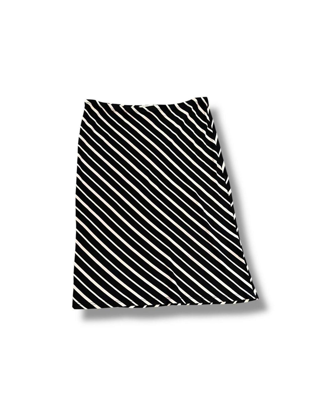 Siren Women's Black and White Striped Skirt